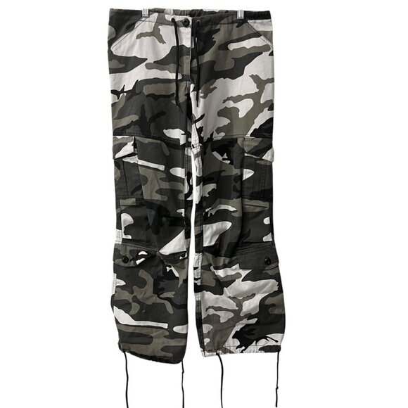 Rothco Camo Tactical Wide Leg Cargo Pants With Adjustable Drawstrings XS - Picture 3 of 10